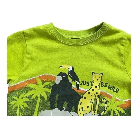 GARANIMALS basic casual play graphic design mustard T-shirt round neck Boy 3T - Picture 6 of 8